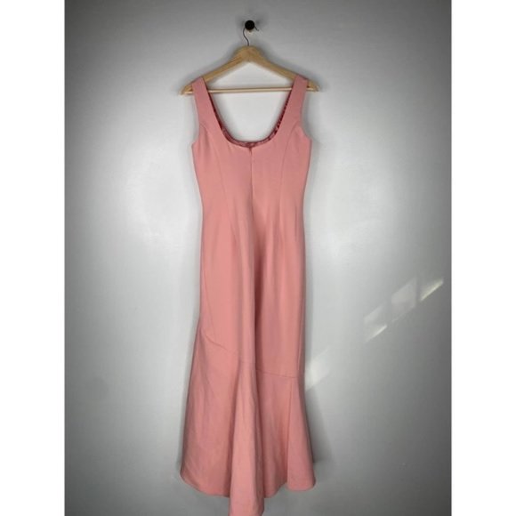 Bardot Scoop Neck Esther Frill Women's Dress In Peachy Pink Size: Small NWT - Picture 6 of 7
